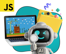 Язык программирования JavaScript + AI. Проектное обучение + геймификация + AI-помощники - КИБЕРшкола программирования для детей, компьютерные курсы для школьников, начинающих и подростков - KIBERone г. Магнитогорск