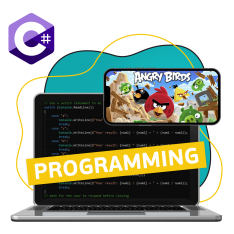 Программирование на C#. Удивительный мир 2D-игр - КИБЕРшкола программирования для детей, компьютерные курсы для школьников, начинающих и подростков - KIBERone г. Магнитогорск