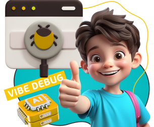 Тестирование & Vibe Debug. Охотники за багами - КИБЕРшкола программирования для детей, компьютерные курсы для школьников, начинающих и подростков - KIBERone г. Магнитогорск